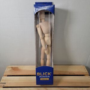 Blick Manikin Posable Hardwood Male 12" - NIB